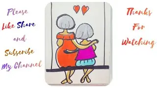 Cute Mother and Child Drawing ❤️ | Easy Family Love Art | Shikhaart19