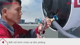 Huong dan lap dat may nuoc nong nang luong mat troi Ariston