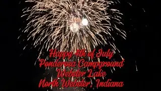 Epic 4th Of July Fireworks Show Over Backwaters of Webster Lake | Ponderosa Campground