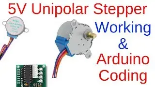 Unipolar stepper motor working principle and practical with Arduino UNO and ULN2003 (part 1)