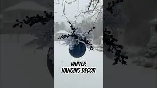Create this magical, hanging decor for the winter season! 💙❄️ #diy #shorts #decor #winter