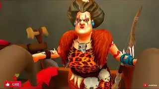Let's Ruin Hunting Trip By Gluing|Scary Teacher 3d Stone Age Gameplay P-8