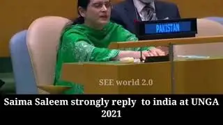 Saima Saleem 🇵🇰strongly reply to india at UNGA after Imran khan historical speech she give slapped 👌