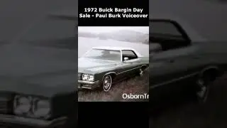 1972 Buick Bargain Days, закадровый голос Пола Берка #Buick #реклама #реклама #publicidad #пропаг...