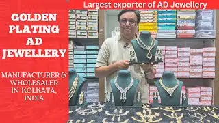 Gold Plating AD Necklace Designs | Biggest Wholesaler & Manufacturer Exporter of AD Jewellery India