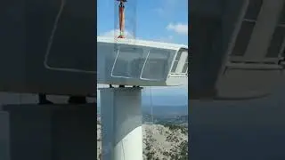 Wind Turbine nacelle fixing scenario |#shorts #windmillslover#shortvideo #windmills #windmill #fan