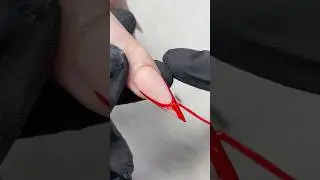 Red french tip nails #nails #nailart #naildesigns #nailtech #acrylicnails #nailtutorial