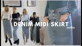 HUGE TREND | How to style a Denim skirt outfits