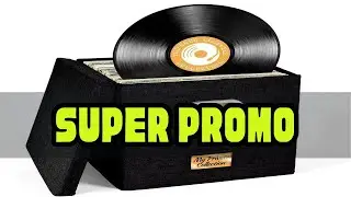 Vinyl Record Storage Box for up to 50+ 12-Inch Albums, Records Crate, LP Album Storage, Fabric Stor