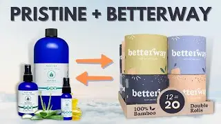 Pristine Toilet Paper Spray + Betterway Bamboo Toilet Paper