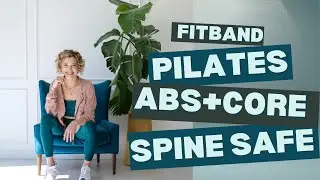 10-Minute Pilates Ab & Core Workout for Neck Safety | Intermediate Level | Band-Supported Routine
