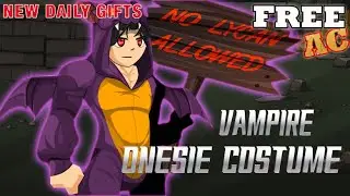 AQW NEW VAMPIRE BAT COSTUME FULL SET /JOIN MOGLOWEENGRAVE (AC TAGGED DAILY GIFTS)