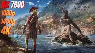 Assassin's Creed Odyssey RX 7600 FPS TEST | AC Odyssey RX 7600 & i5 12400F Benchmark 1080p/1440p/4K