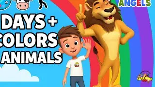 Days, Colors & Animal Dance Song | Learn Actions, Clothes & Animal Sounds | Fun Learning Rhymes 🎨🐮🕺