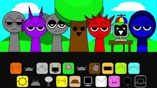 incredibox sprunki sinner edition Animation Videos। Gray sus Mr.Sun creative music funny gaming Fnf