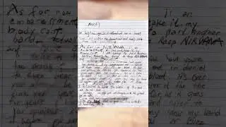 SHOCKING LETTER From Kurt Cobain To Krist Novoselic!