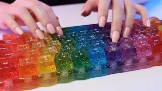 1 Hour Typing on 100% JELLY Keyboard 🍮 ASMR No Talking | Sleep, Study, Focus