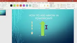 How to Add arrow symbol in powerpoint