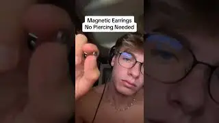 Flexing Magnetic Earrings - Link in Bio #shorts #jewelry #earrings