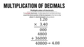 Decimal Multiplication | Arithmetic #65