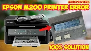 epson m200 printer error see your documentation | epson m200 printer error | epson m200 error #yt