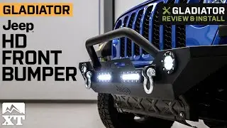 Jeep Gladiator JT Officially Licensed Jeep Trail Force HD Front Bumper Review & Install
