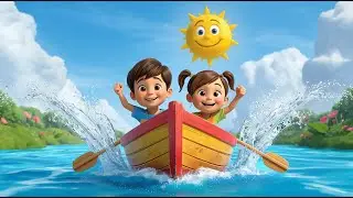 Row Row Row Your Boat | Cheerful Animation | Popular Nursery Rhymes for Kids