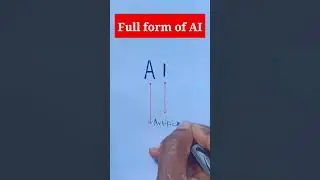 Full form of AI.#shorts #learning