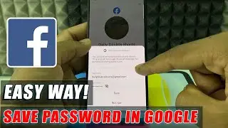 how to save facebook password in google account?