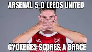 ARSENAL 5-0 LEEDS UTD | GYOKERES SCORES A BRACE 🫱🏻🫲🏻 | #swywtv #arslee #premierleague #arsenal 