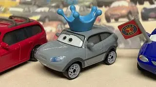 Mattel Disney Cars Darla Vanderson Race Fan Die-cast (NEW Thailand Variant)