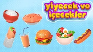 &Ccedil;OCUKLAR İ&Ccedil;İN İNGİLİZCE &Ouml;ĞRENME VİDEOLARI #1 YİYECEK VE İ&Ccedil;ECEKLER