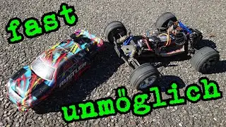 Crash in den Anh&auml;nger und Reifen platzt 💥 I Speedrun Traxxas Rustler 2WD an 4S