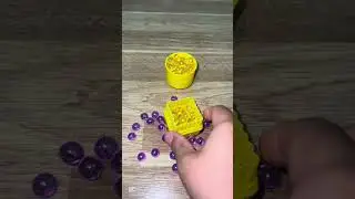 Amazing asmr reverse marbles 🌈💜💛🌈 #asmrbeads #satisfying