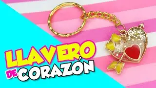 COLGANTE BISEL de Coraz&oacute;n con RESINA UV⭐ El Arte de Pau ⭐