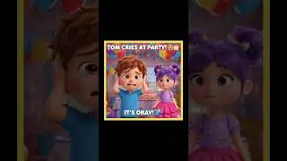 Tom Cries at Birthday Party! 😭🎂 | It's Okay! 💙 #shorts