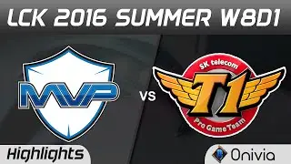 MVP vs SKT Highlights Game 1 LCK Champions W8D1 2016 MVP vs SK Telecom