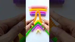 ASMR Style POP-TUBE Crunch Sound Creation #diy #satisfyingvideos #relaxing #oddasmr #poptubesounds