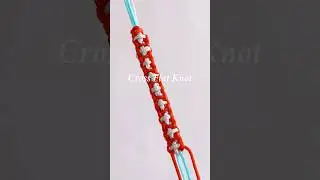 How to Tie a Cross Flat Knot | 十字平结 Knot Tutorial for Crafts & Macrame #diy #handmade