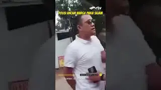 Polisi Ancam Warga Pakai Sajam