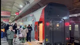 №006АА [Russia🇷🇺] Overnight train from Moscow to St. Petersburg