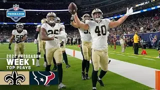 New Orleans Saints Top Plays vs. Houston Texans | NFL 2022 Preseason Week 1