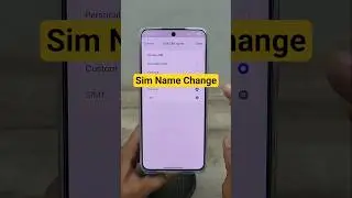how to change sim name in realme #androidtricks #techtutorial #android
