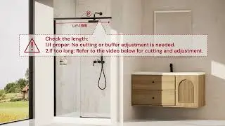 SD004 Frameless Sliding Shower Door Installation Instructions