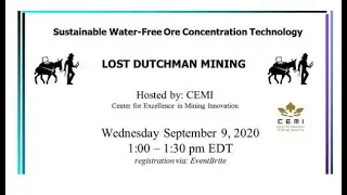 Episode #9 Sustainable water-free ore concentration technology