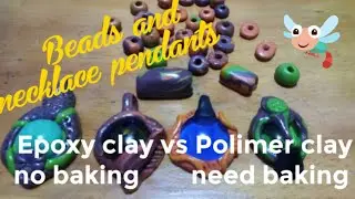 HOW TO COLOR EPOXY CLAY TO BE LIKE POLIMER CLAY (DIY BEADS AND PENDANTS) part 1