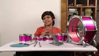 Jazz Drum Toy Set Unboxing And Playing With Full Fun - काफी मस्त ड्रम बजता है