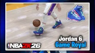 NBA 2K26 Shoe Creator - Air Jordan 6 &ldquo;Game Royal&rdquo;