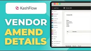 Как добавить поставщиков и изменить их данные в Kashflow