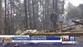 CZU Complex Fire surivors get their first glimpses at the destruction